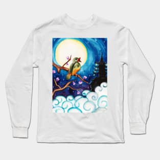 Watercolor - The nightingale Long Sleeve T-Shirt